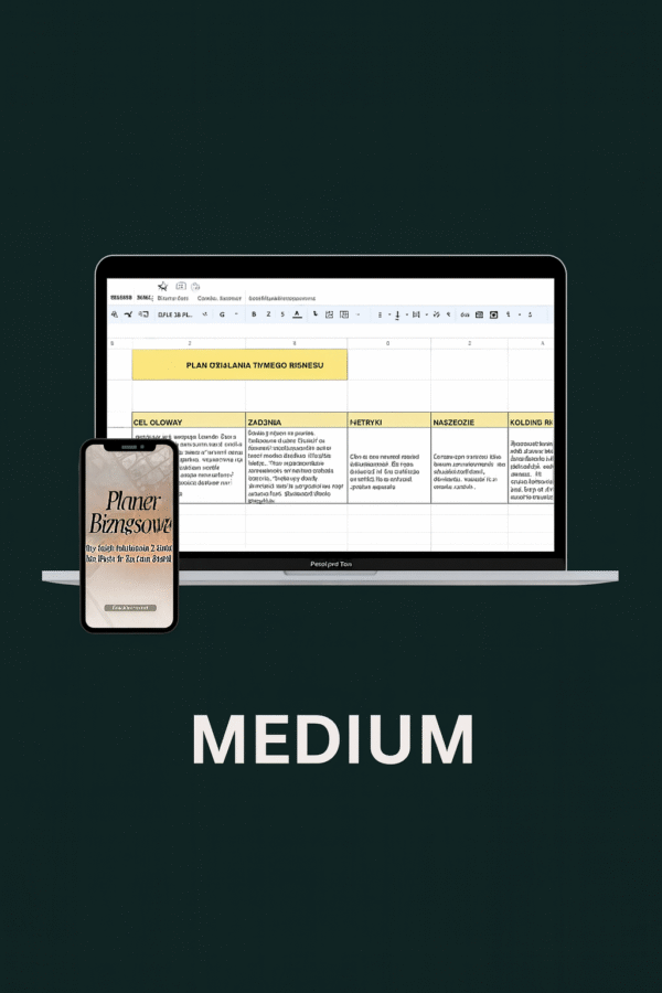 MEDIUM Planer + indywidualny feedback mailowy